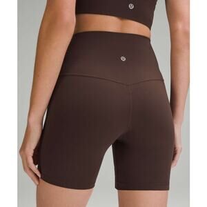 [Lululemon] Espresso Brown High Rise 6" Inseam Align Shorts Workout Lounge